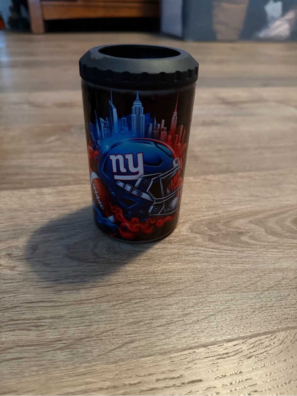 New York Giants Insulated Can Cooler - Blue and Red